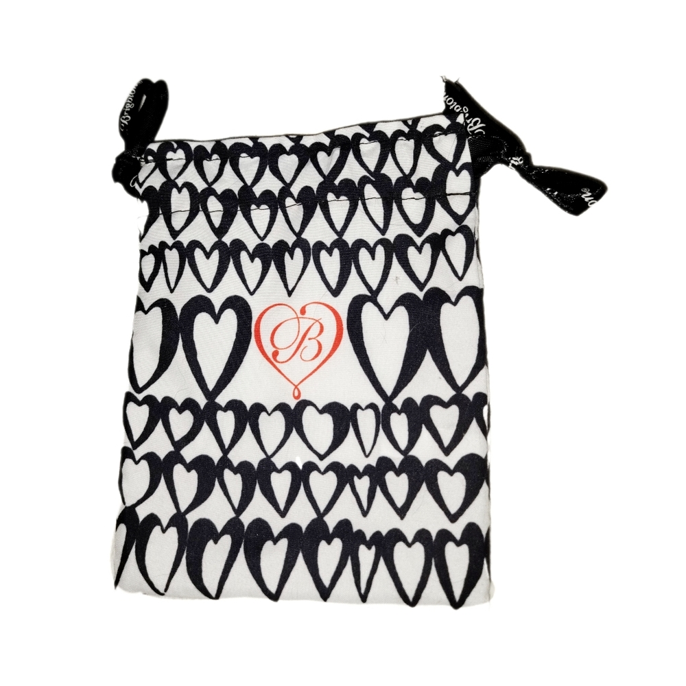Brighton Black and White Drawstring Jewelry Dust Bag - Picture 2 of 2